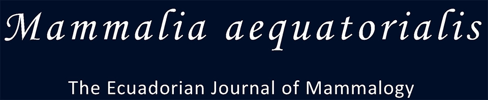 Mammalia aequatorialis, The Ecuadorian Journal of Mammalogy